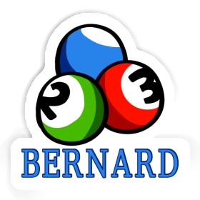 Billiard Ball Sticker Bernard Image