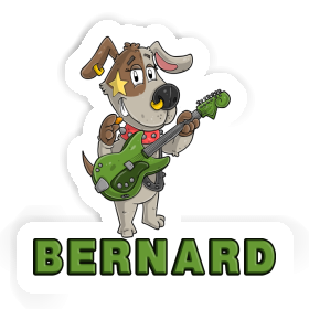 Sticker Guitarist Bernard Image