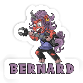 Rockendes Einhorn Sticker Bernard Image
