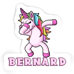 Bernard Sticker Dabbing Unicorn Image