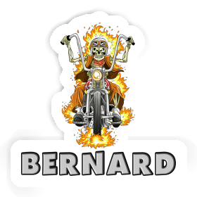 Bernard Sticker Motorcycle Rider Image