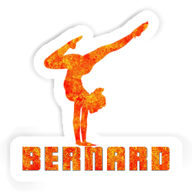 Bernard Sticker Yoga Woman Image