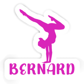 Bernard Sticker Yoga Woman Image