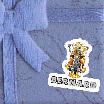 Bernard Sticker Motorcycle Rider Image