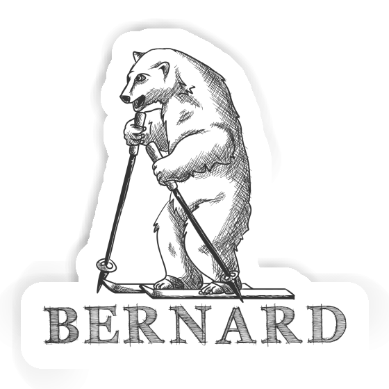Bernard Sticker Skier Laptop Bernard Sticker Skier Laptop Image