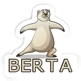 Sticker Berta Yoga Bear Image