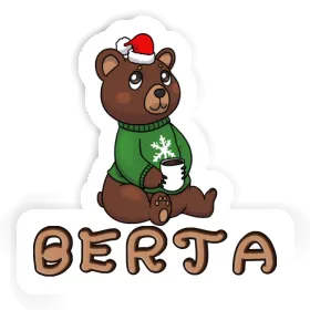 Sticker Berta Christmas Bear Image