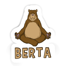 Sticker Yoga Bear Berta Image