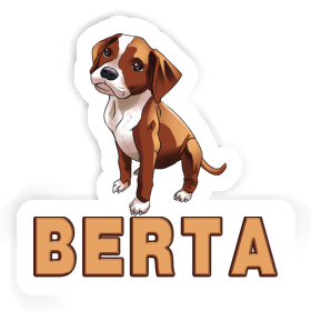 Sticker Boxer Dog Berta Image