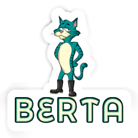 Sticker Standing Cat Berta Image