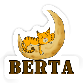 Sticker Sleeping Cat Berta Image