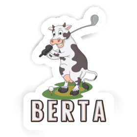 Berta Sticker Golf Cow Image