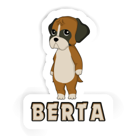 Sticker German Boxer Berta Image