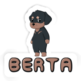 Berta Autocollant Rottweiler Image