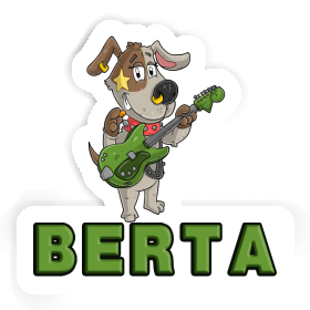 Sticker Guitarist Berta Image