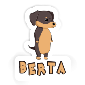 Autocollant Dachshund Berta Image