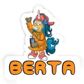 Sticker Hip-Hop Unicorn Berta Image