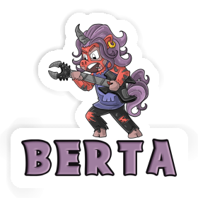 Rocking Unicorn Sticker Berta Image