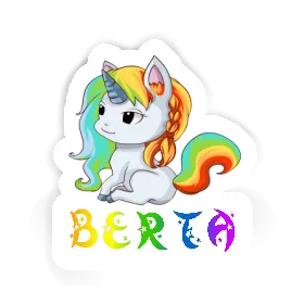 Berta Sticker Unicorn Image