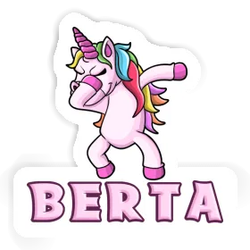 Berta Sticker Dabbing Unicorn Image