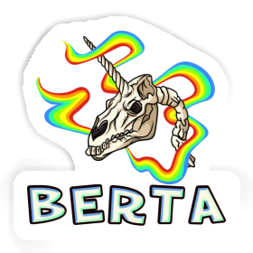 Unicorn Skull Sticker Berta Image