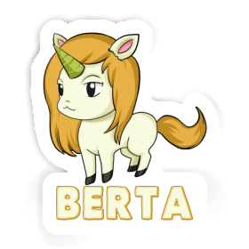 Sticker Berta Unicorn Image