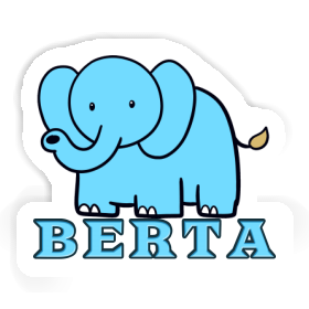 Sticker Elephant Berta Image