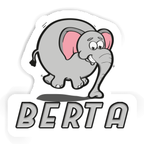 Berta Sticker Jumping Elephant Image