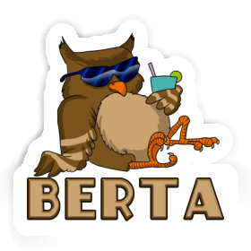 Sticker Cool Owl Berta Image