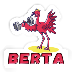 Sticker Weight Lifter Berta Image