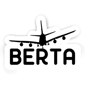 Sticker Berta Airplane Image