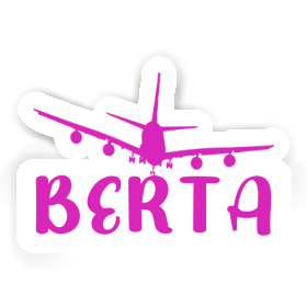 Sticker Berta Airplane Image