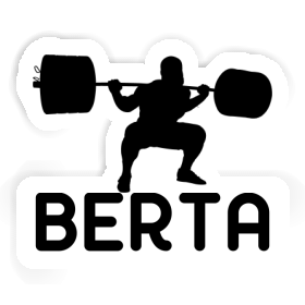 Berta Sticker Weightlifter Image