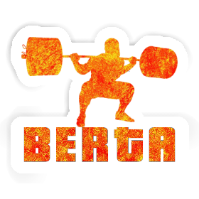 Sticker Weightlifter Berta Image