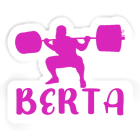 Sticker Weightlifter Berta Image