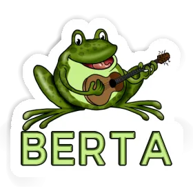 Sticker Guitar Frog Berta Image