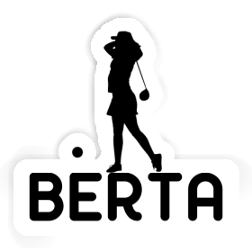 Sticker Berta Golfer Image