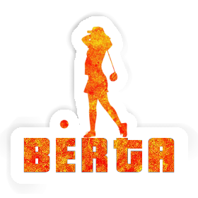 Berta Sticker Golfer Image