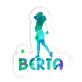 Sticker Berta Golfer Image