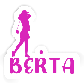 Sticker Berta Golfer Image