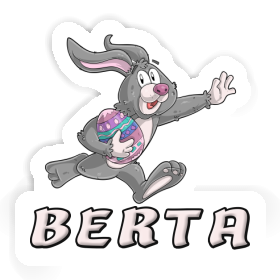 Rugby rabbit Sticker Berta Image