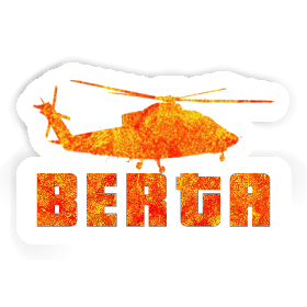 Helicopter Sticker Berta Image