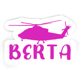 Berta Sticker Helicopter Image