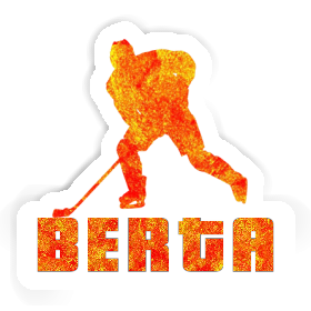 Hockey Player Sticker Berta Image