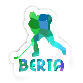 Hockey Player Sticker Berta Image