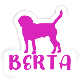 Autocollant Chien Berta Image