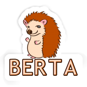 Berta Sticker Hedgehog Image