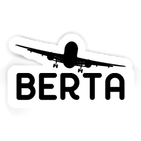 Sticker Berta Airplane Image