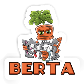 Sticker Berta Monster Carrot Image