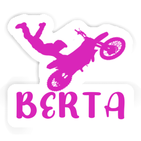 Motocross Rider Sticker Berta Image